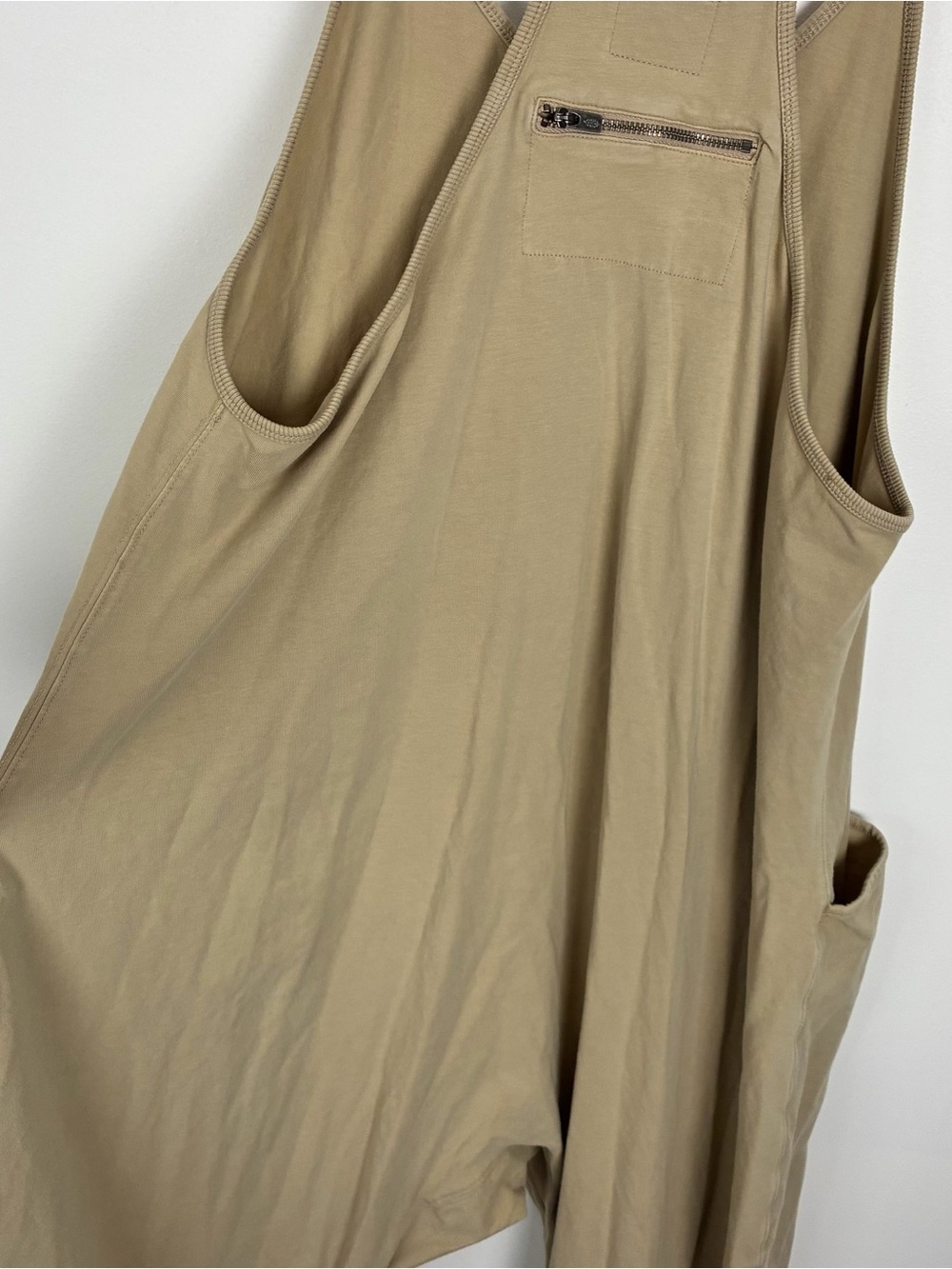 Free People FP Movement Tan Hot Shot Onesie Baggy Oversized Casual Bohemian M - Picture 6 of 7